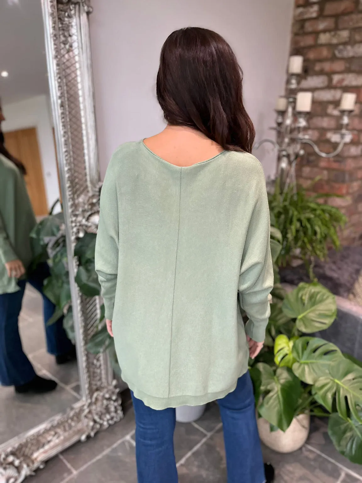 Sage Reverse Seam Knit Taylor