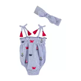 Sail Romper Set with Headband