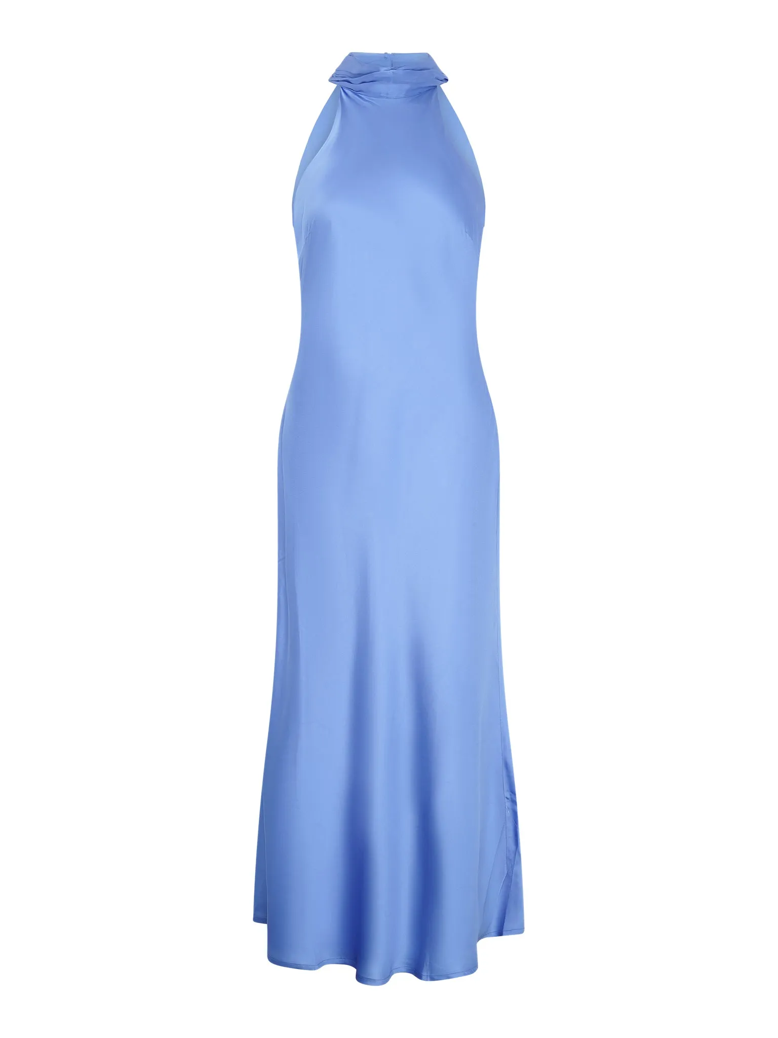 Seychelles Drape Back Detail Dress in Light Blue