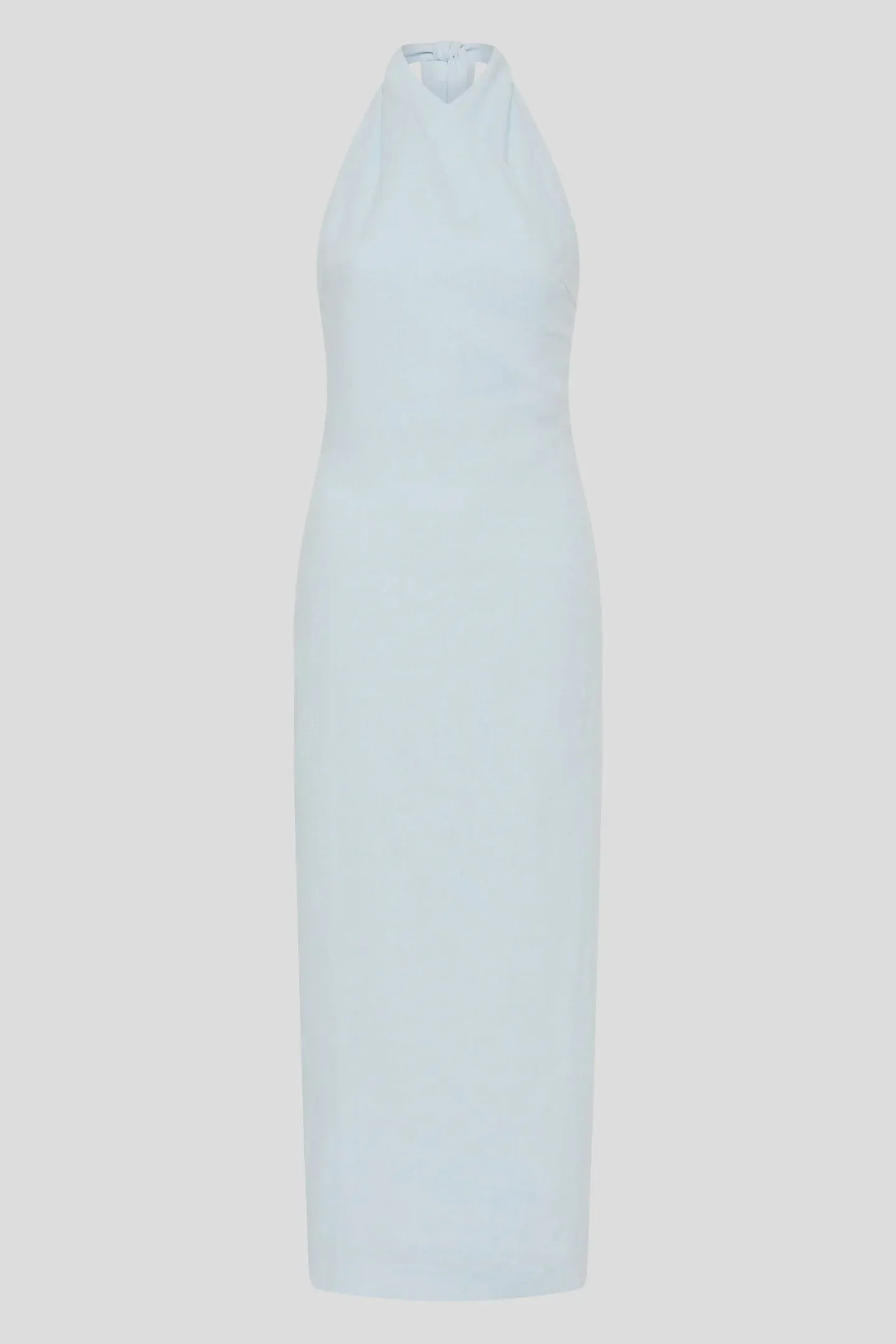 Sir Iris Halter Midi Dress in Light Blue