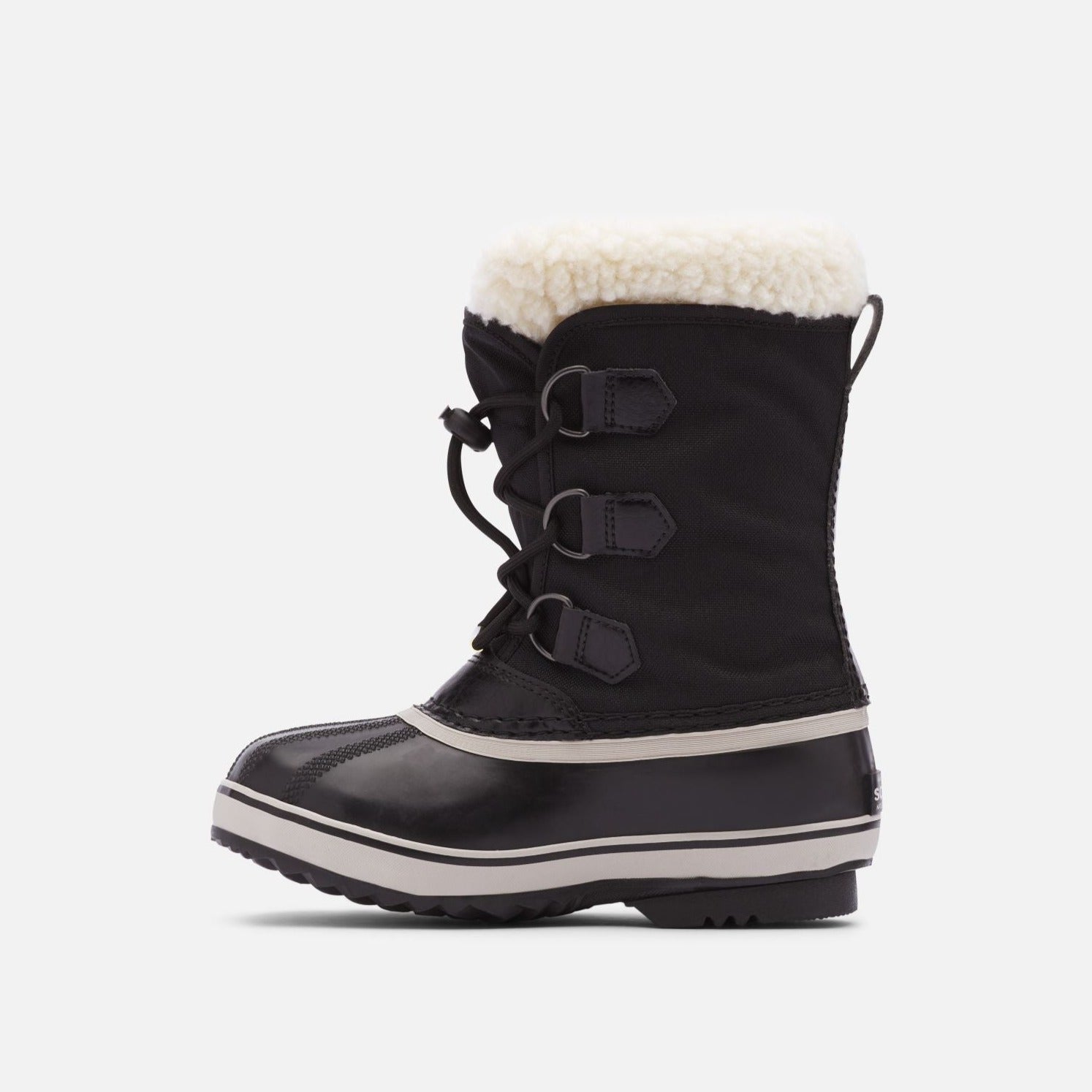 Sorel Black Nylon Yoot Pac Youth Boot