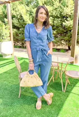 Southern Beauty Denim Jumpsuit