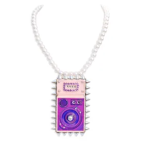 Spiked n' Studded Barbie Speaker Necklace