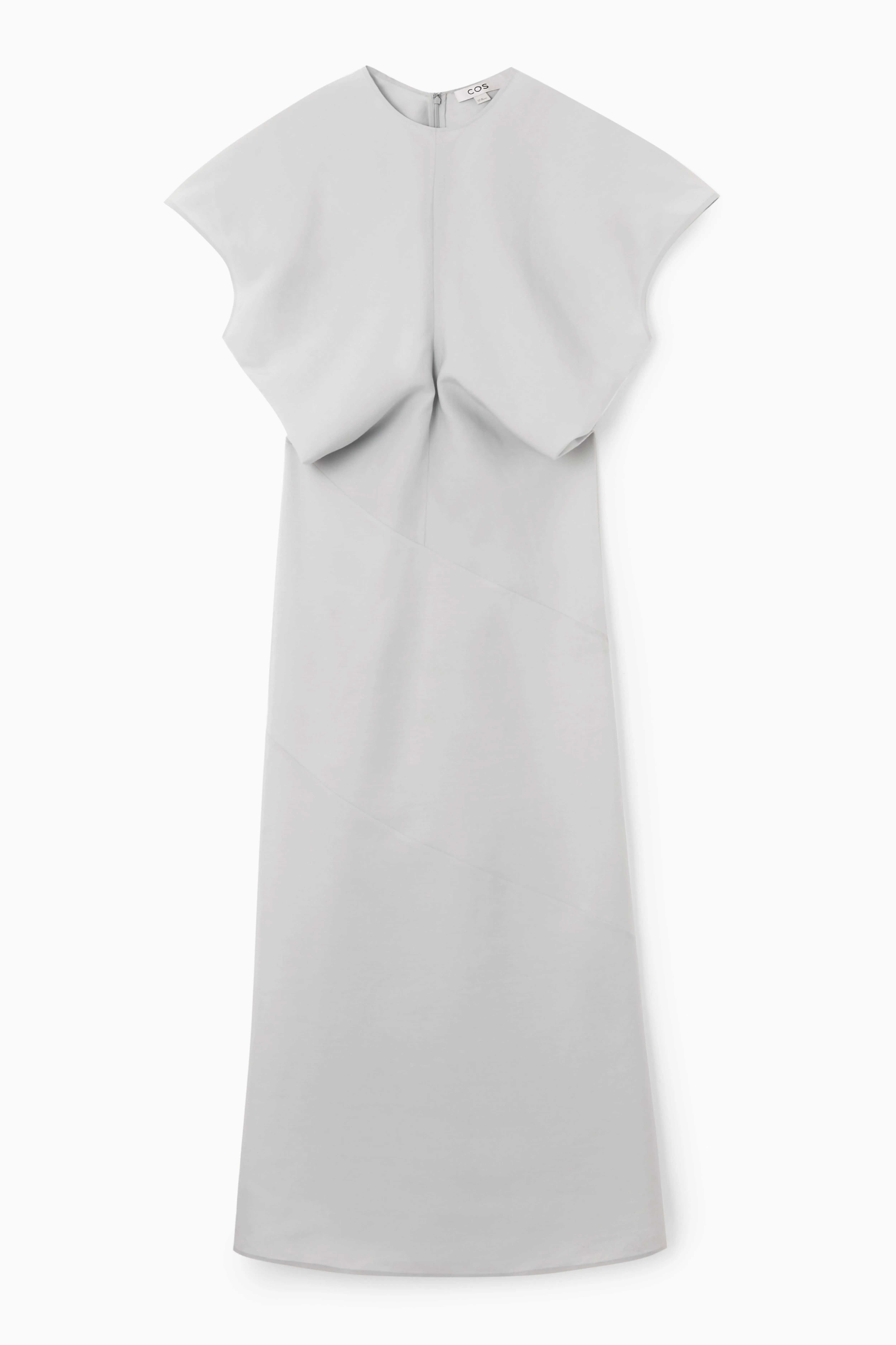 SPIRAL SEAM MAXI DRESS - Round neck - Short sleeve - LIGHT BLUE - Ladies | H&M GB