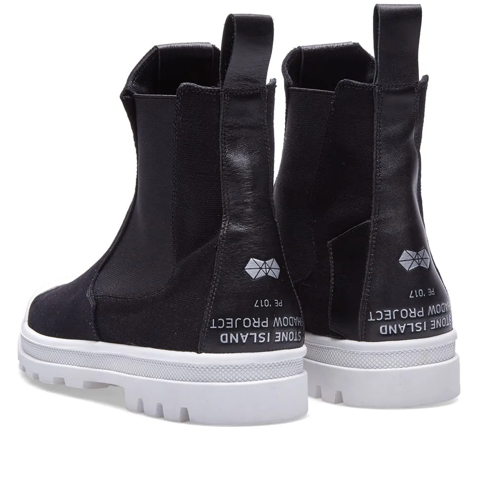 Stone Island Shadow Project Canvas Combat BootBlack