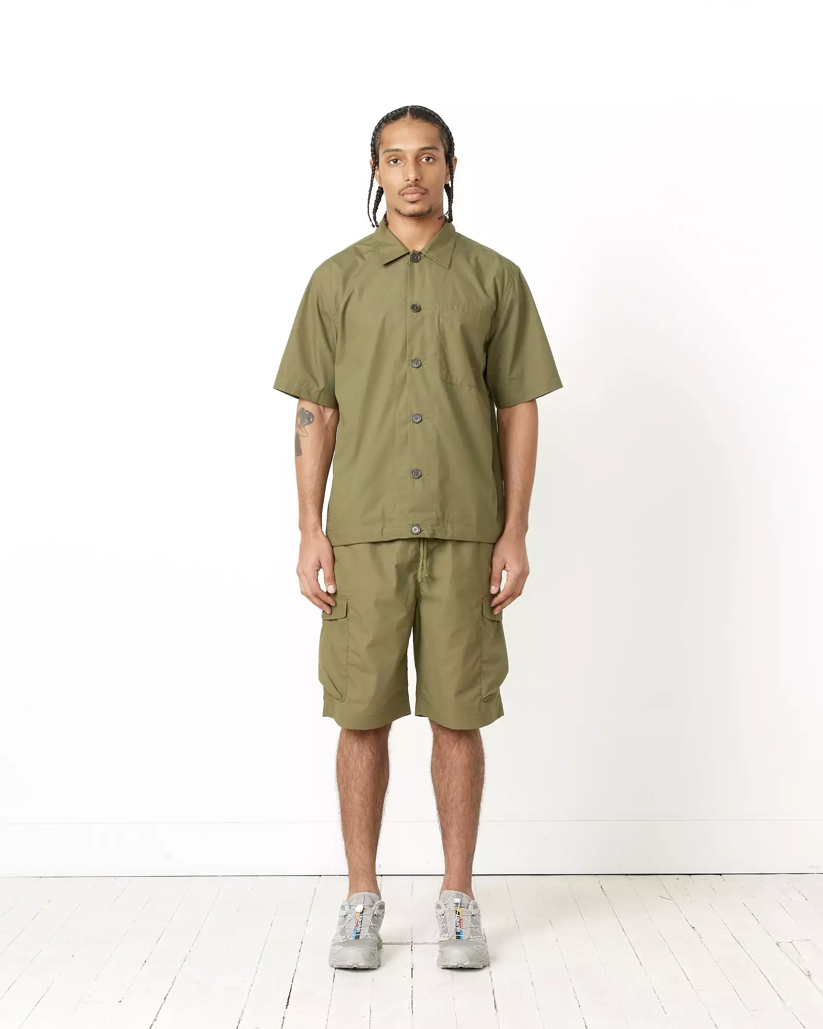 Tech Overshirt in Olive