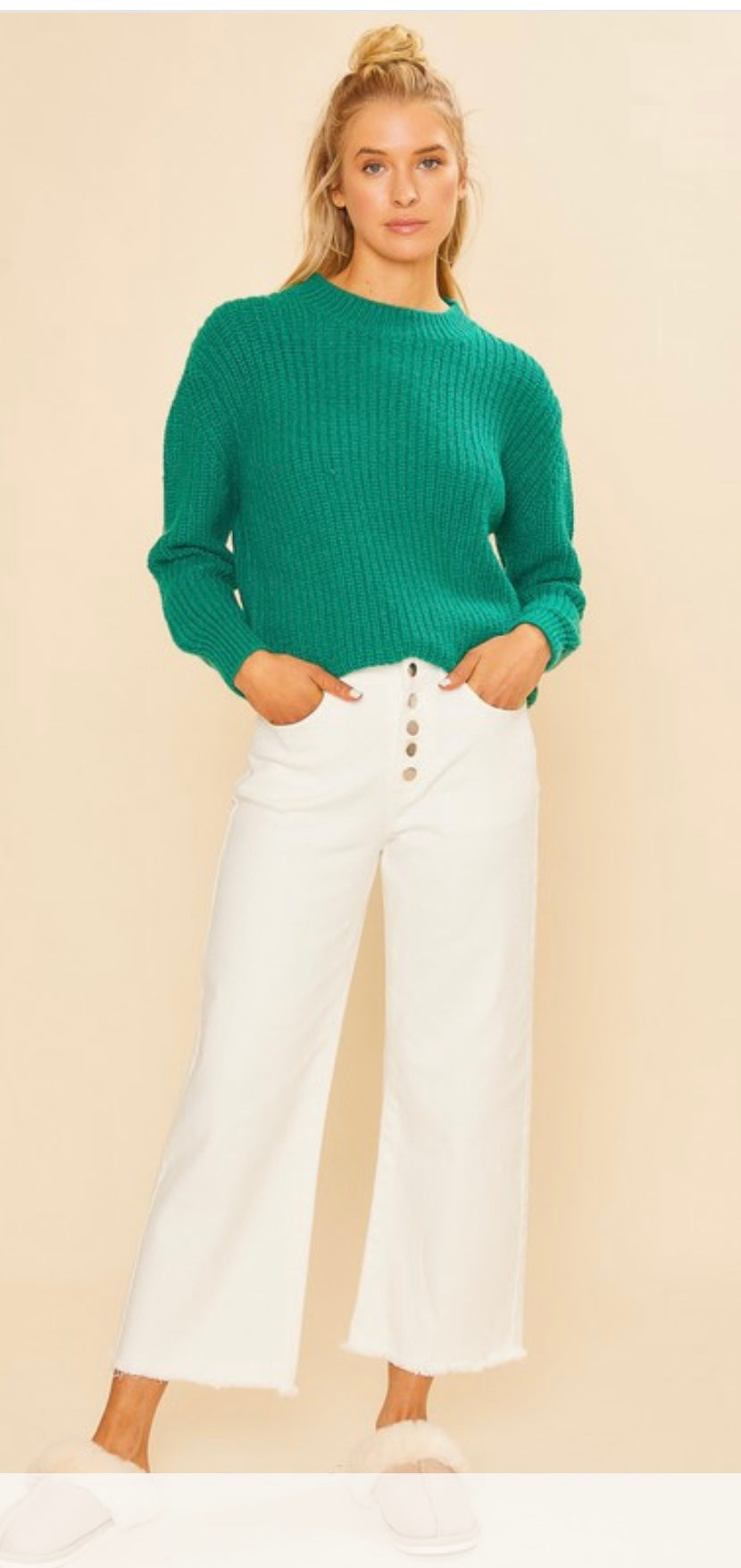 The Cami Cropped White Pants