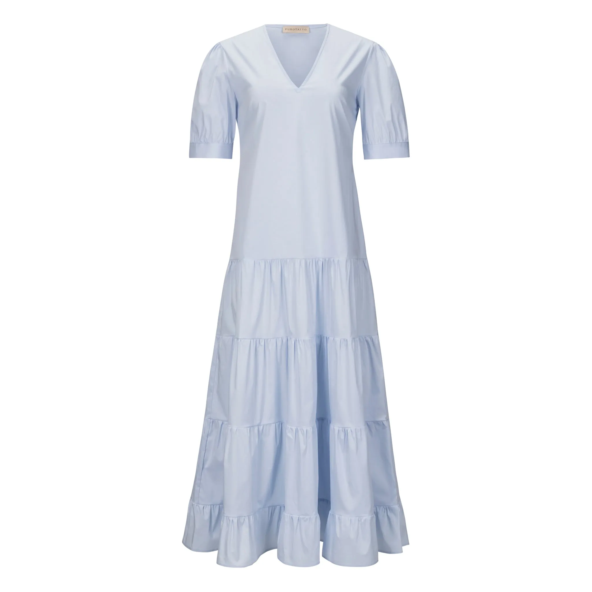 Tiered Maxi Dress - Light Blue