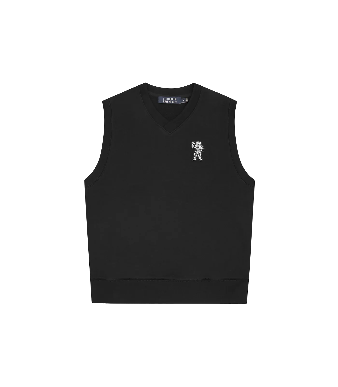 V NECK VEST - BLACK