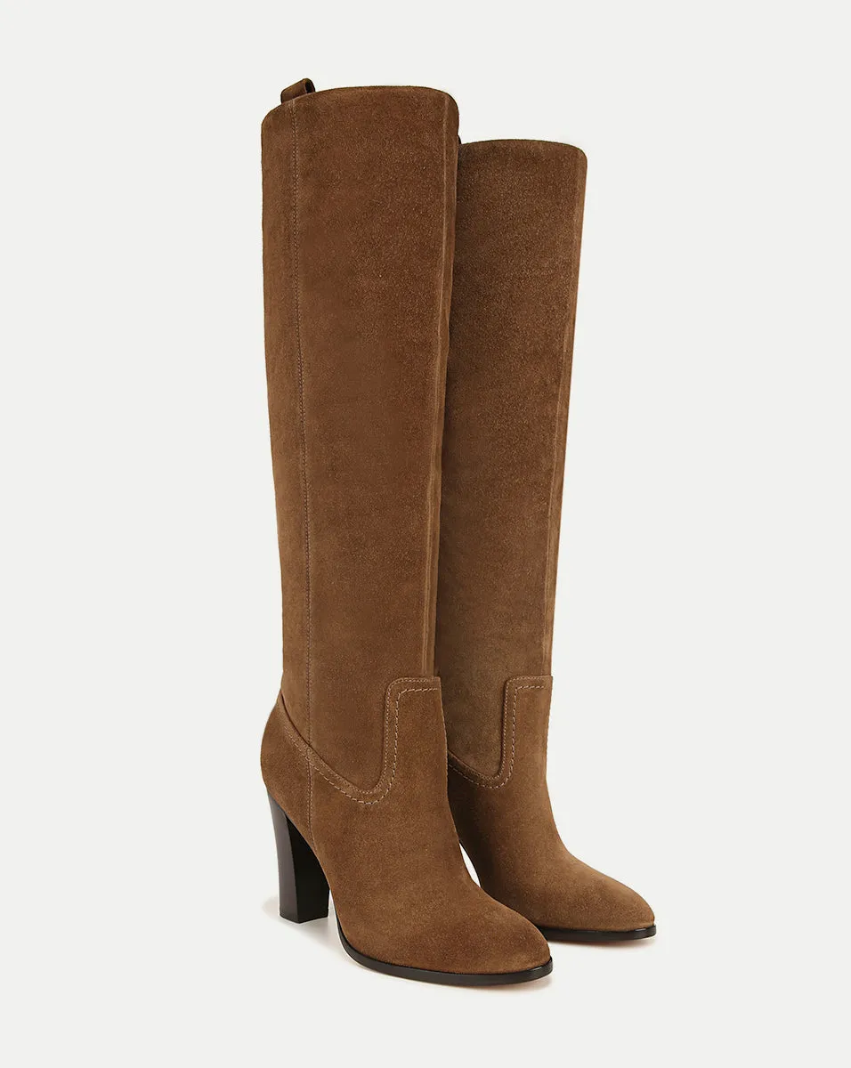 Vesper Suede Knee-High Boot | Wide-Calf