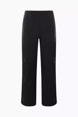 Wave jacquard pants