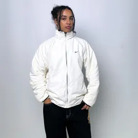 White y2ks NIKE Puffer Jacket Coat (L)