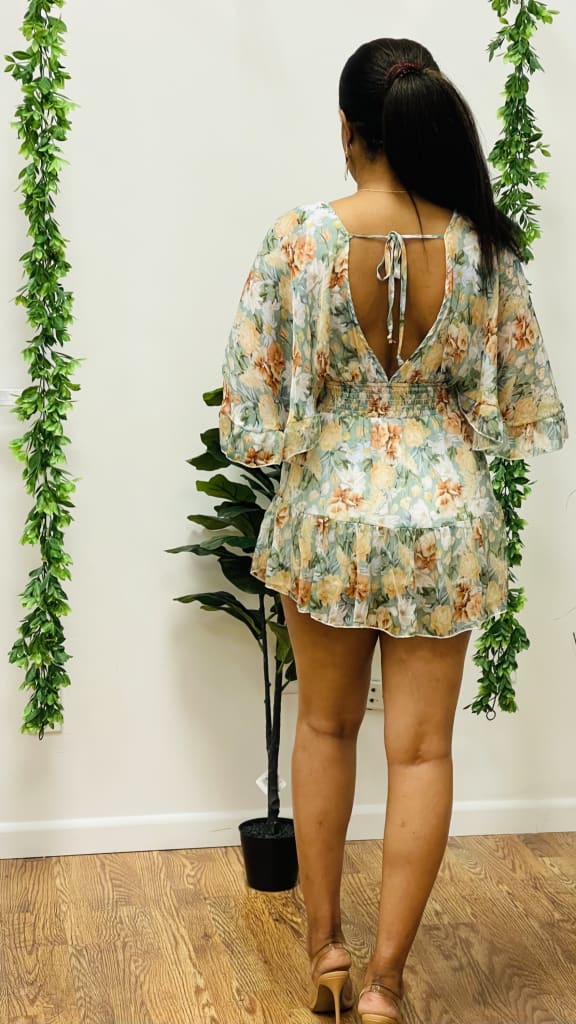 Yadie printed romper