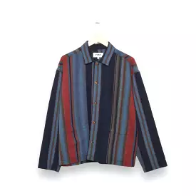 YMC PJ Overshirt blue multi