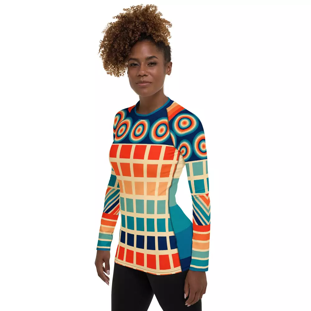 Ziggy Out Retro Fashion Rashguard Top